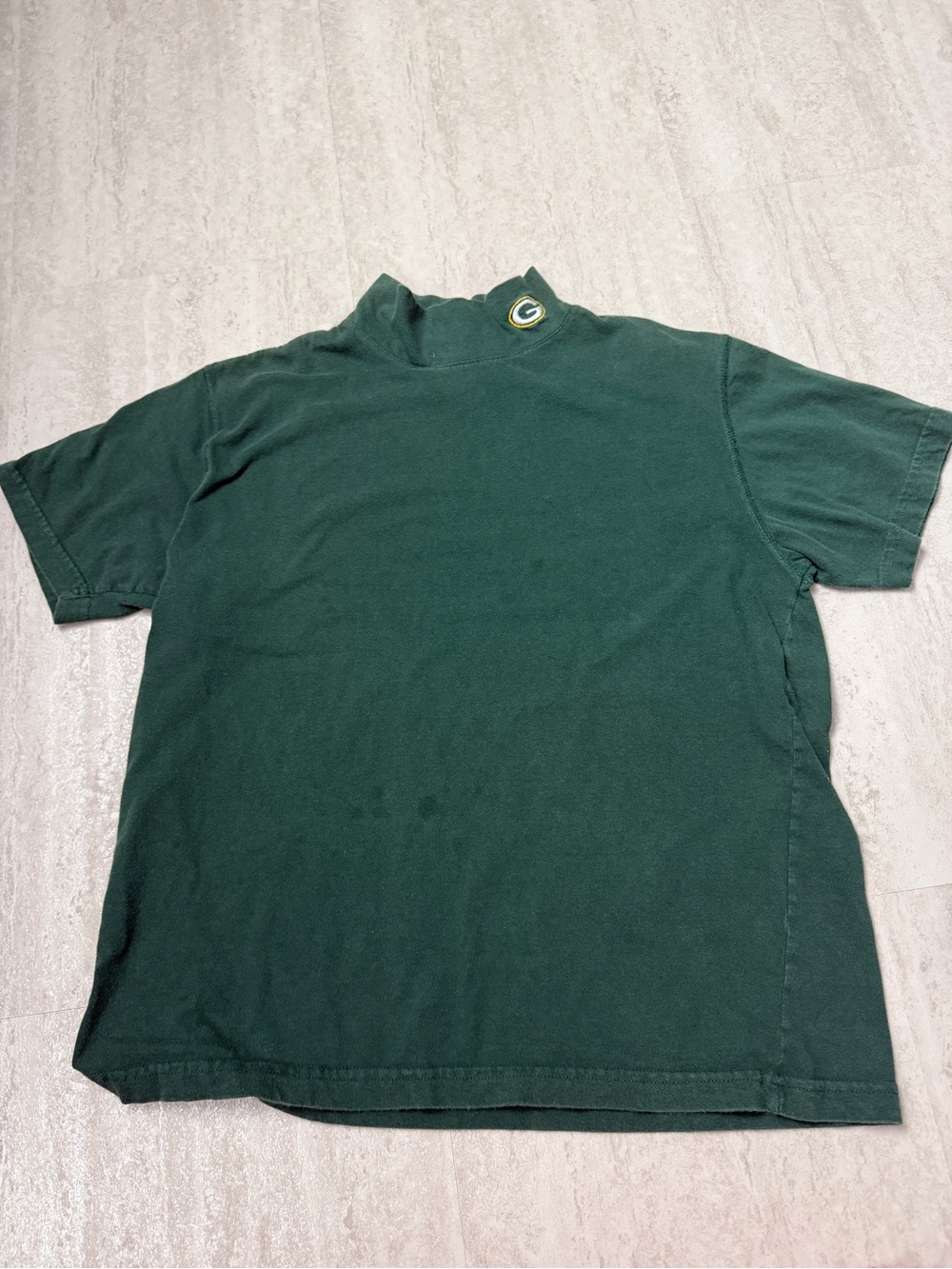 NFL Game Day Green Bay Packers mock turtleneck shirt Short sleeves